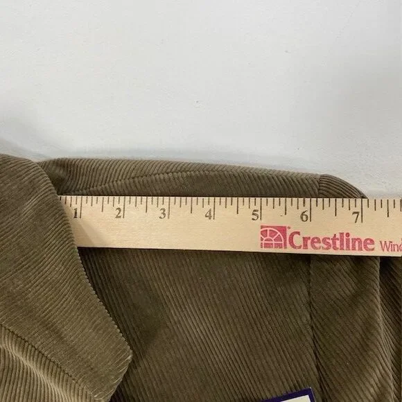 Alan Flusser Luxurious Plush Corduroy Sport Coat Blazer Tan Cotton Jacket 46L - Picture 10 of 11